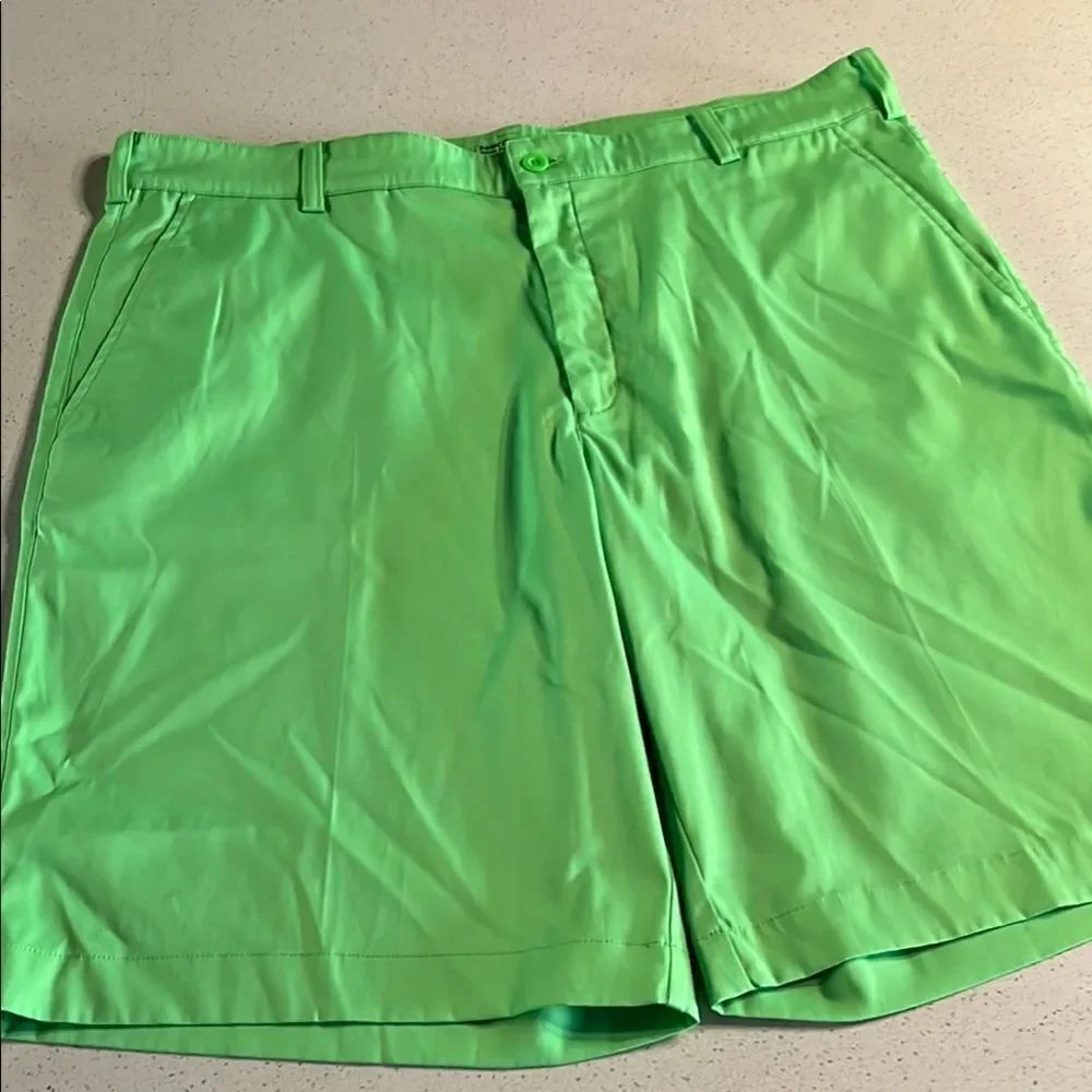 Nike Golf Tour Performance Green Flat Front Athletic Shorts Waist 36
